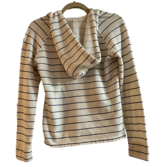 Billabong hoodie, cream with navy stripes, S - Picture 2 of 4